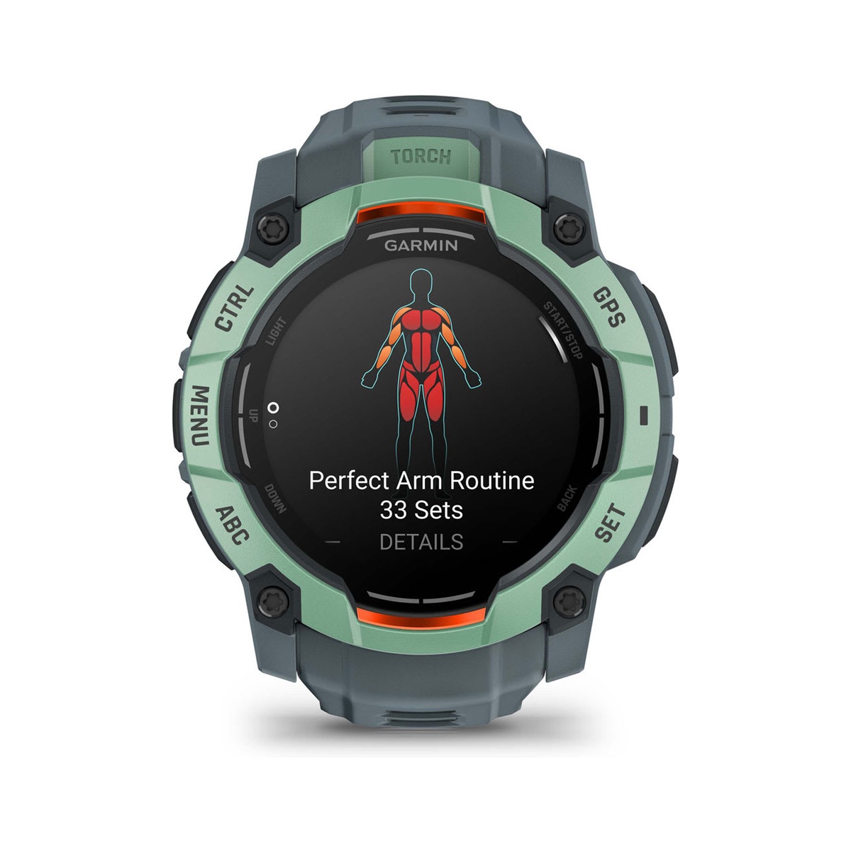 Đồng hồ thông minh siêu bền Garmin Instinct 3 50mm AMOLED Xanh nhiệt đới chính hãng