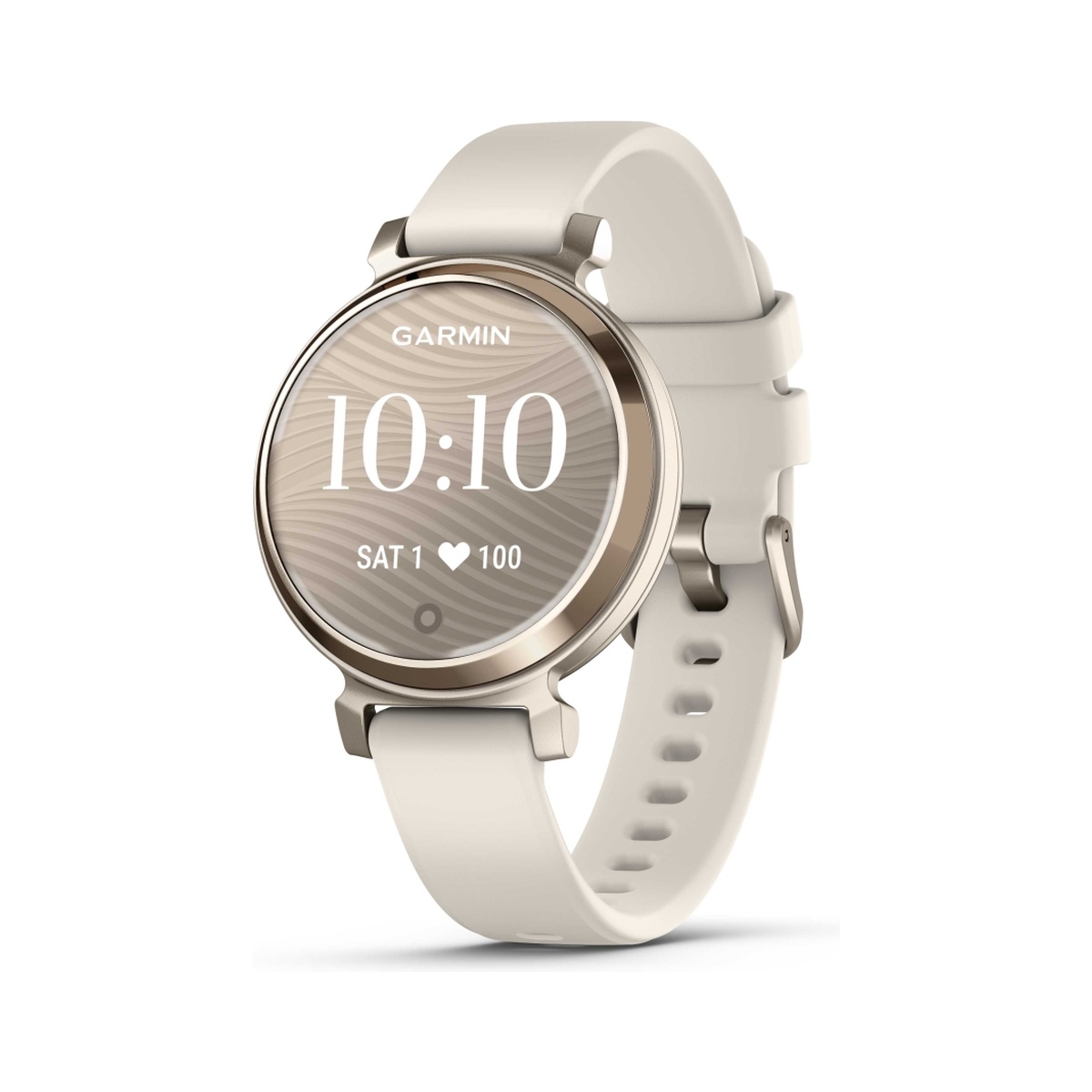 Đồng hồ thông minh Garmin Lily 2, Asia, Viền vàng kem, dây silicone trắng | Chính hãng