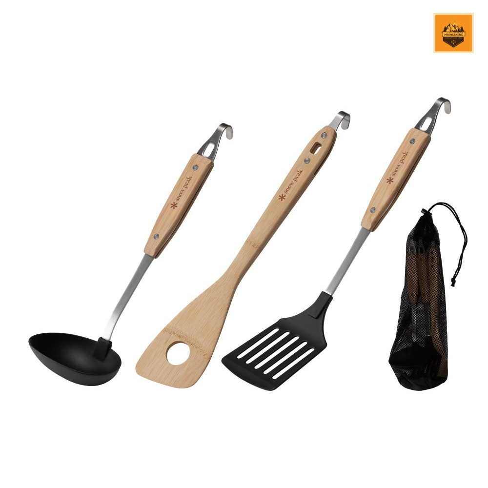 Dụng cụ nấu ăn Snow peak Kitchen tool set (with storage case), CS-217 | Chính hãng