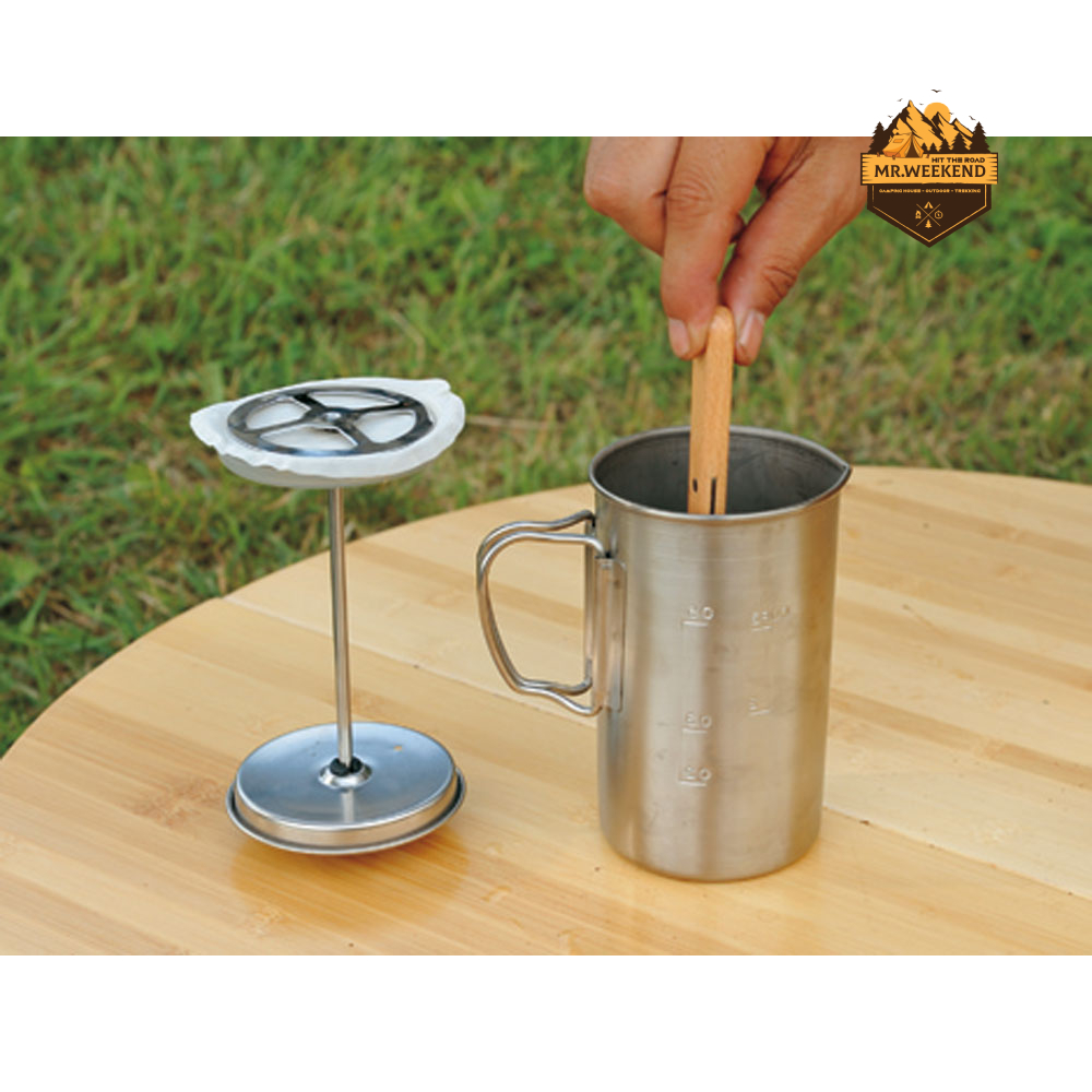 Dụng cụ pha cà phê Snow Peak Titanium French Press, CS-111 | Chính hãng