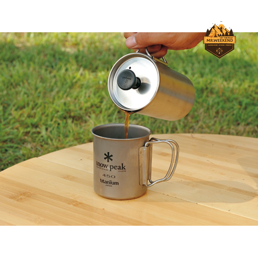 Dụng cụ pha cà phê Snow Peak Titanium French Press, CS-111 | Chính hãng