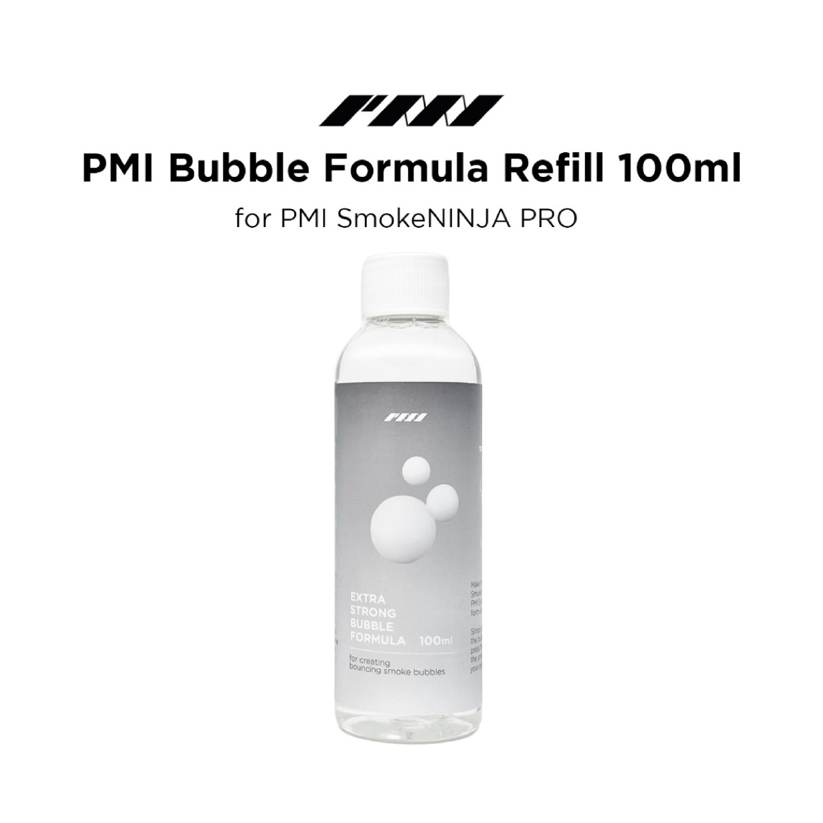 Dung dịch tạo bong bóng khói PMI Bubble Formula 100ml | Chính Hãng | Fullvat