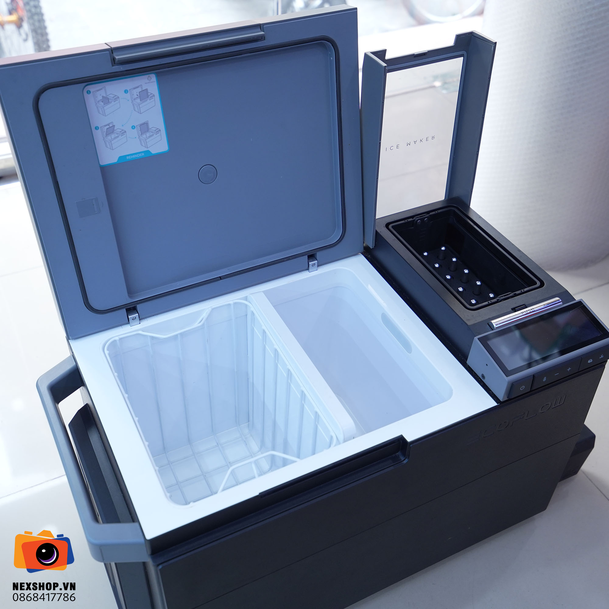 EcoFlow GLACIER Tủ lạnh camping | Used ( Chưa gồm pin )