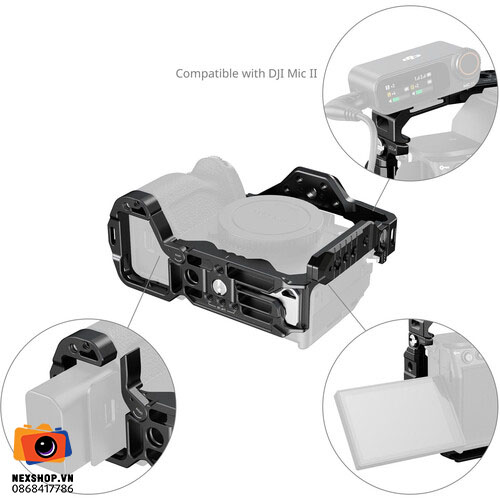 Full Camera Cage for Sony Alpha 7R V/Alpha 7 IV/Alpha 7 S III/Alpha 1/Alpha 7R IV - chi tiết 4