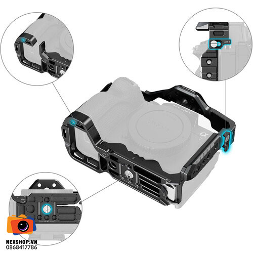Full Camera Cage for Sony Alpha 7R V/Alpha 7 IV/Alpha 7 S III/Alpha 1/Alpha 7R IV - chi tiết 5