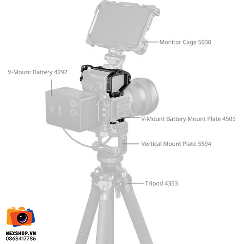 Full Camera Cage for Sony Alpha 7R V/Alpha 7 IV/Alpha 7 S III/Alpha 1/Alpha 7R IV - chi tiết 8