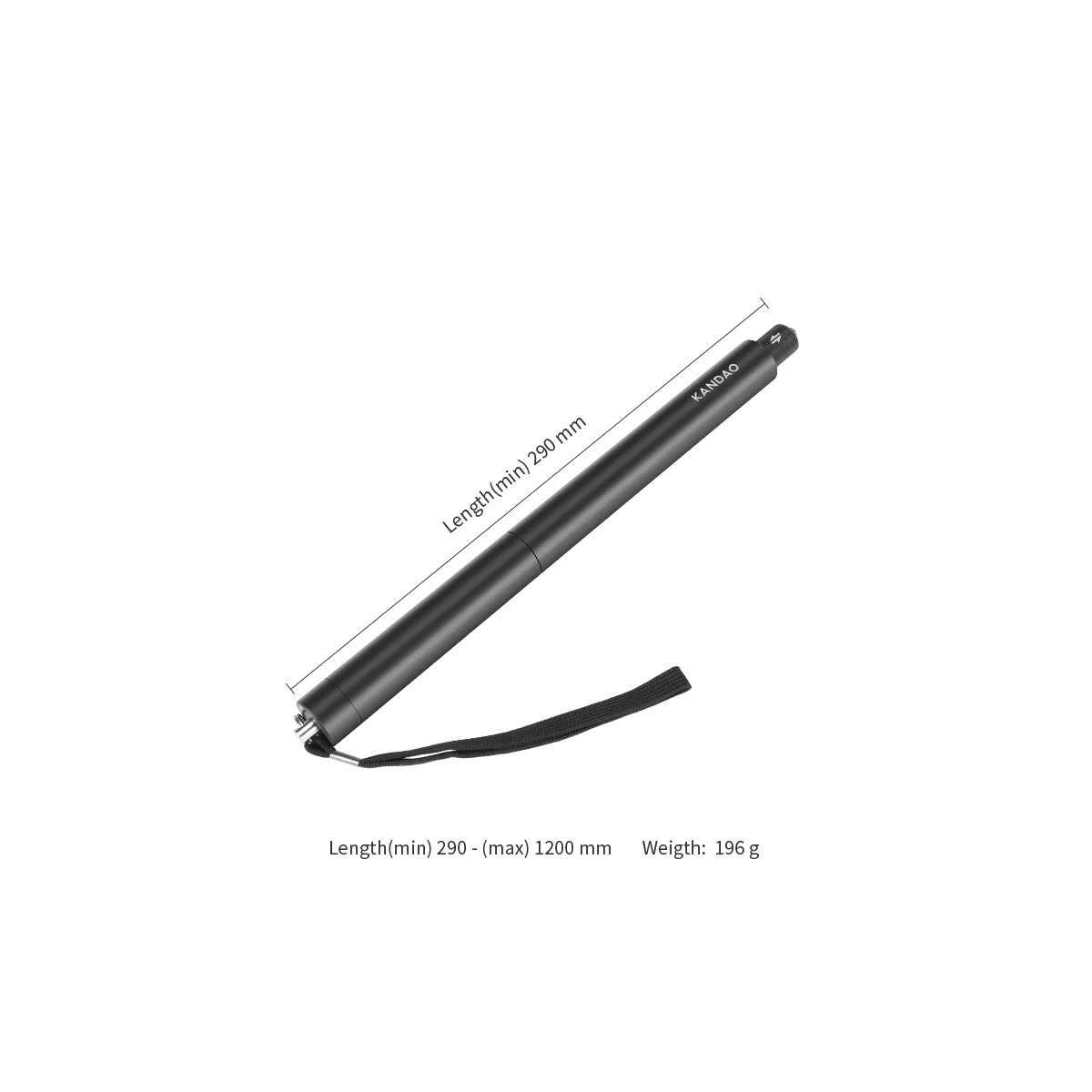 Gậy Chụp Selfie Tàng Hình Invisible Selfie Stick Cho QooCam 3 / Ultra 120cm