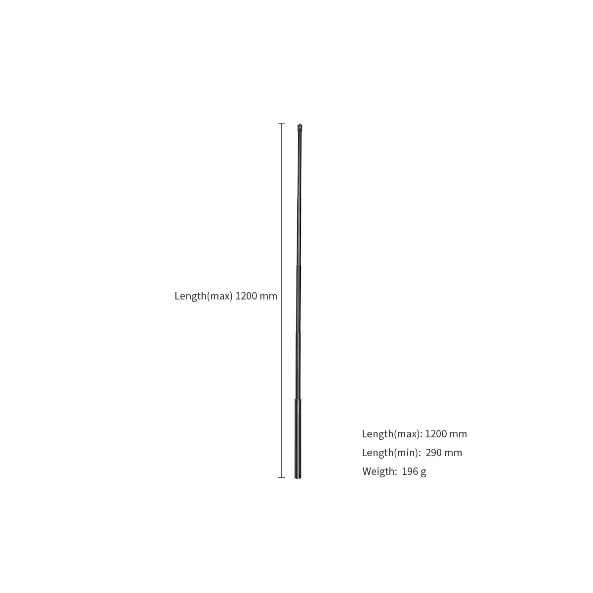 Gậy Chụp Selfie Tàng Hình Invisible Selfie Stick Cho QooCam 3 / Ultra 120cm