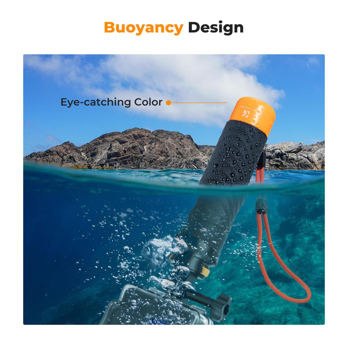 Gậy phao nổi chống nước K&F Concept MS17 cho Action Cam & GoPro | Chính Hãng | Fullvat
