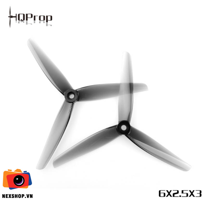 HQProp 6X2.5X3 Light Grey (2CW+2CCW)-Poly Carbonate