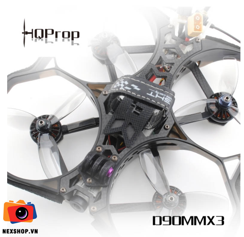 HQProp D90MMX3 for Cinewhoop Grey (2CW+2CCW)-Poly Carbonate