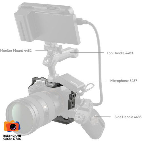 HawkLock Quick Release Cage for Sony Alpha 7R V / Alpha 7 IV / Alpha 7S III / Alpha 1 / Alpha 7R IV | Full VAT - chi tiết 6