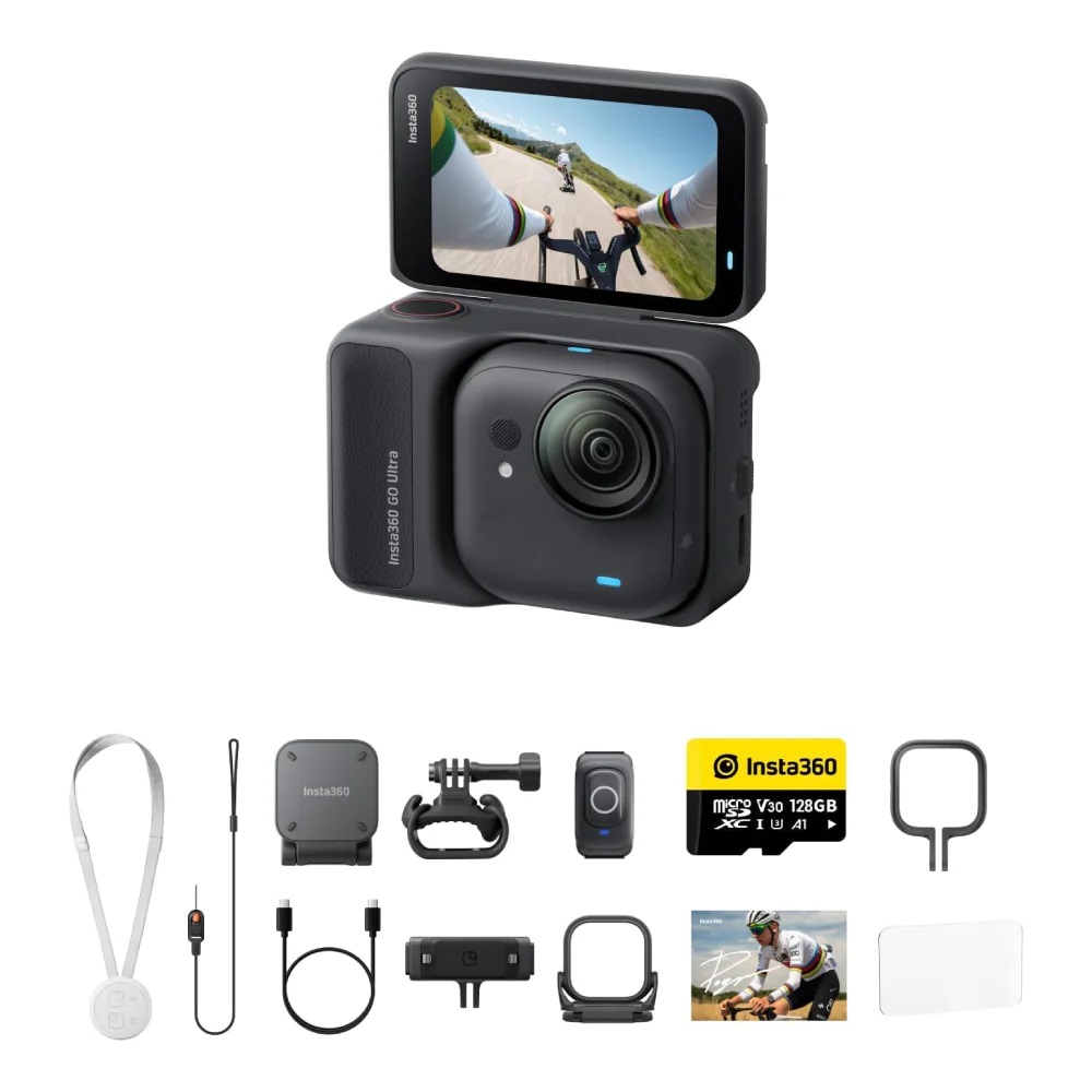 Insta360 GO Ultra Premium Cycling Bundle | Midnight Black | Chính hãng