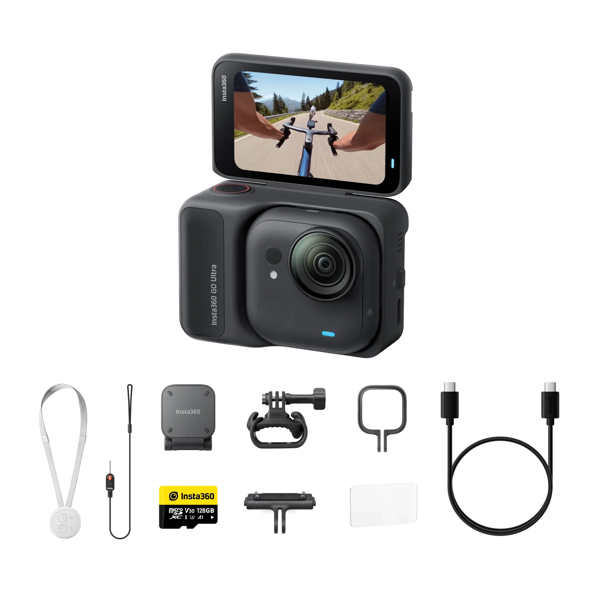 Insta360 GO Ultra Premium Cycling Bundle | Midnight Black | Chính hãng