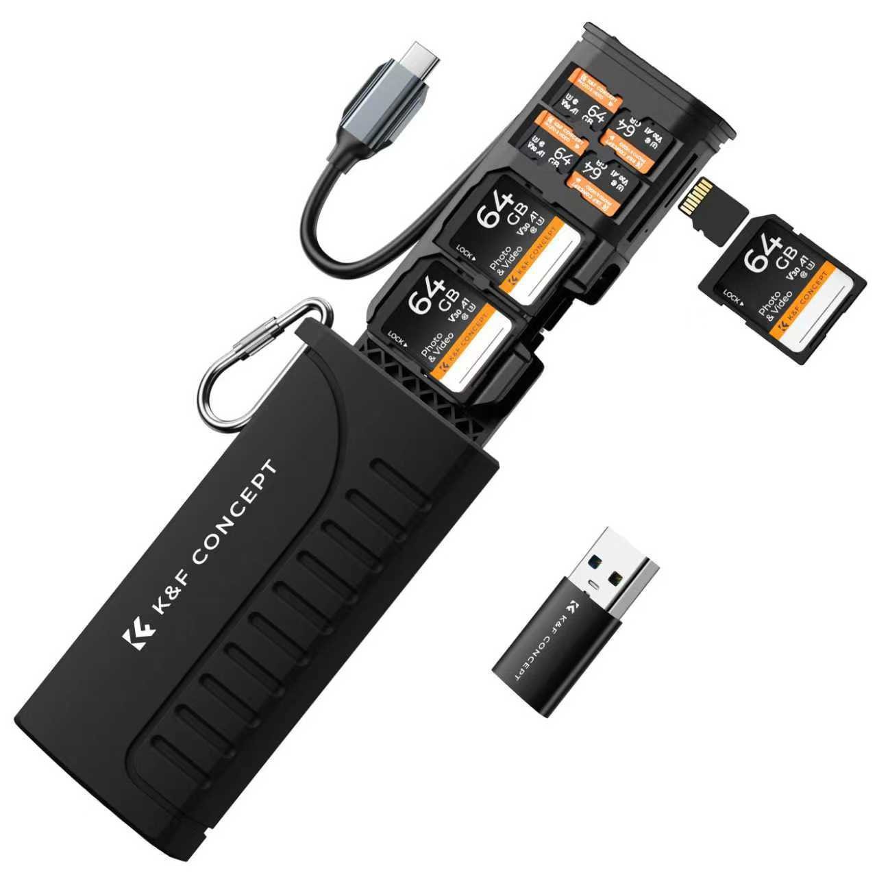 K&F Concept Đầu Đọc Tốc Độ Cao Và Lưu Trữ SD/MicroSD - KF31.190 | Chính Hãng
