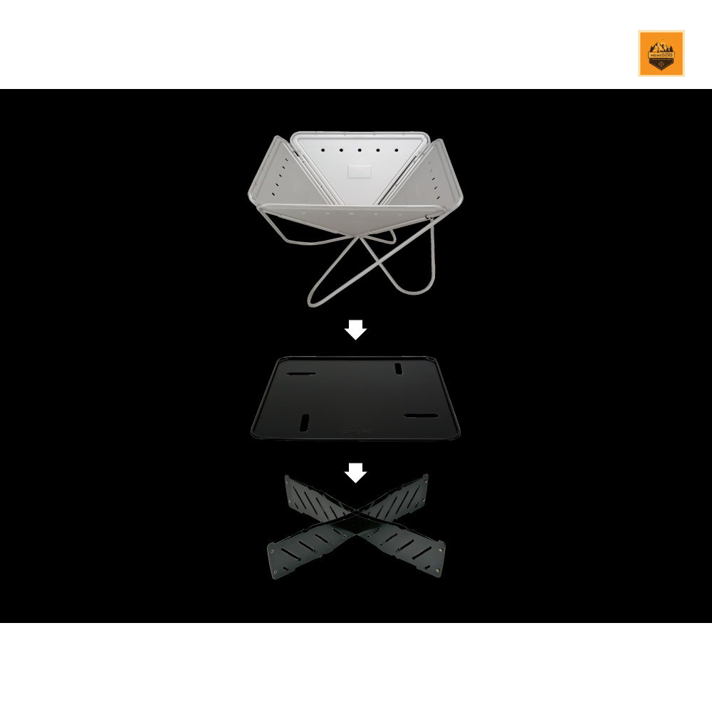 Kê bếp củi Snow peak Base plate stand L/M | Chính hãng