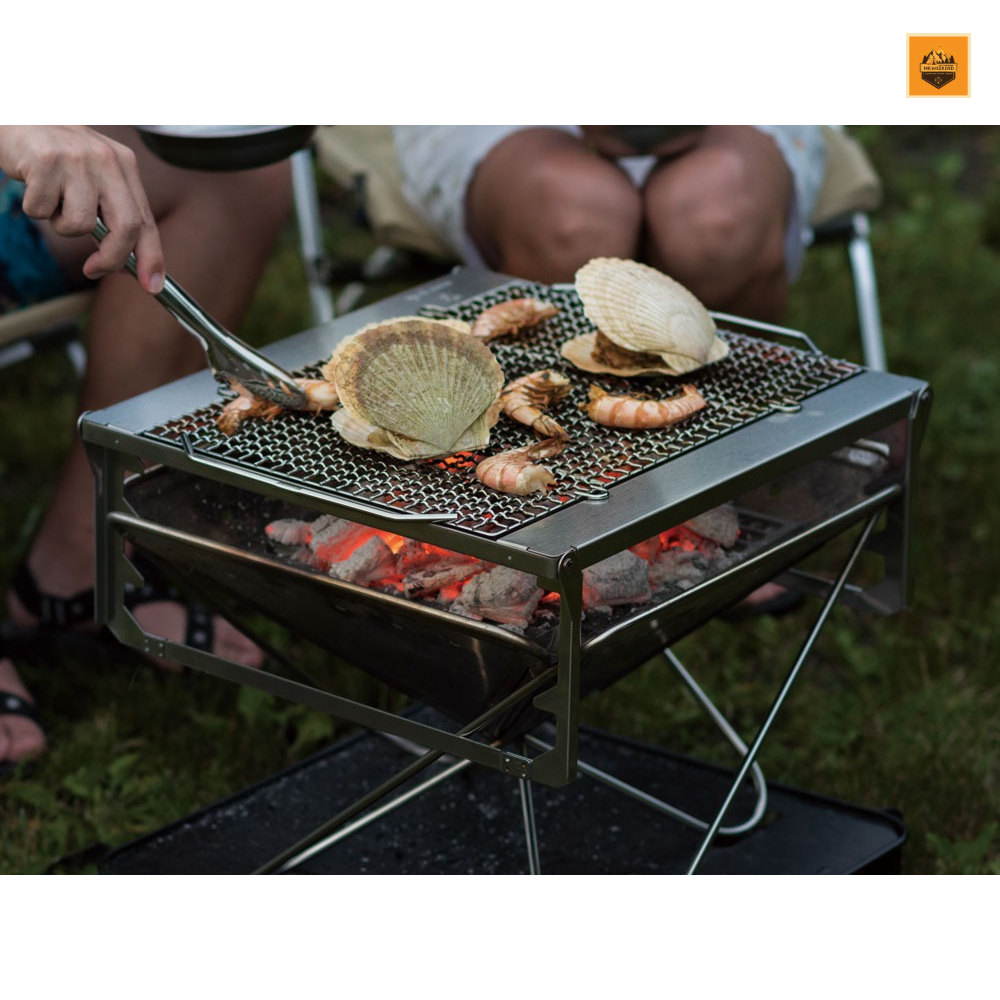 Khung bếp củi Snow peak Fireplace Grill Bridge L, ST-032GBR | Chính hãng