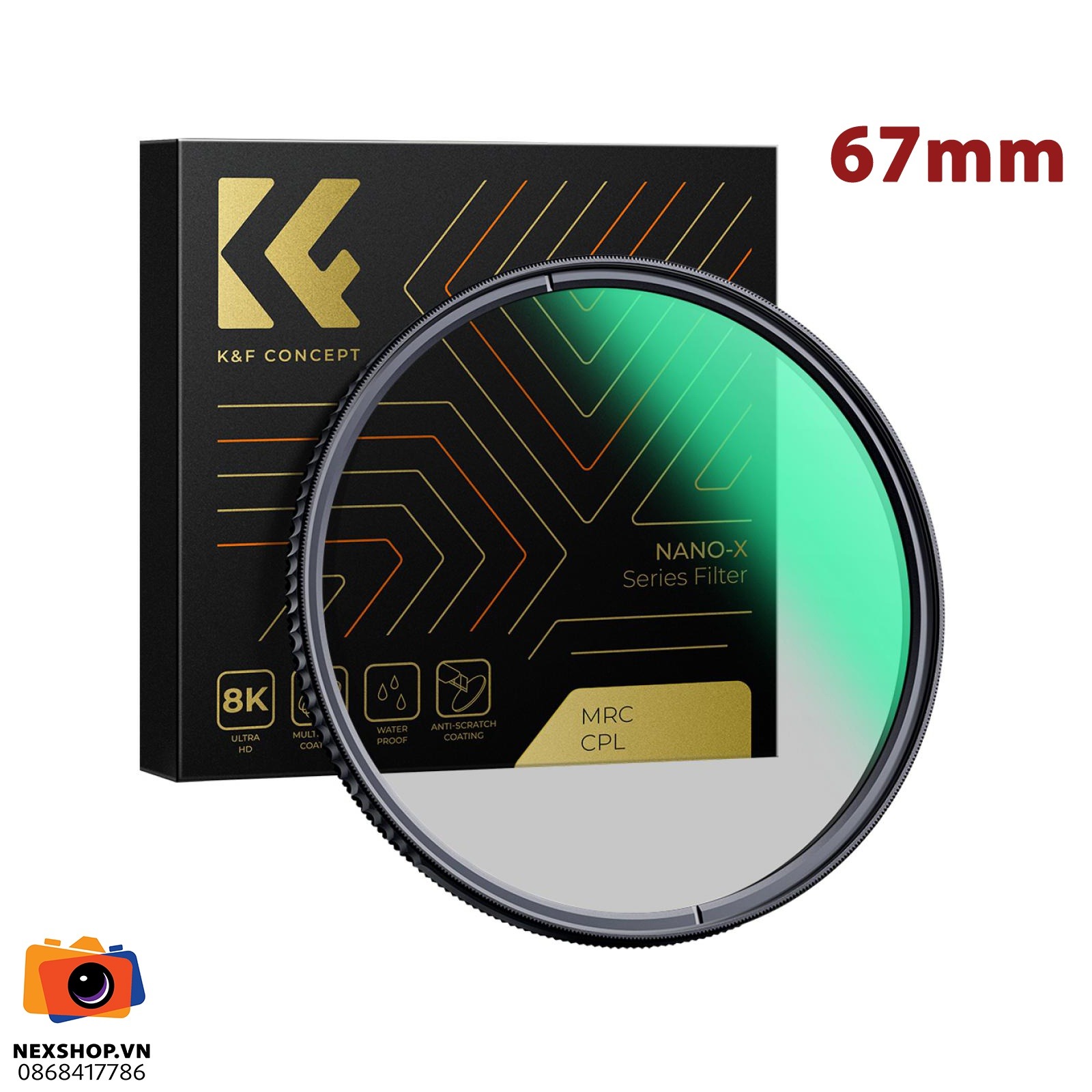 Kính lọc Filter KNF Concept Nano-X CPL | 67mm
