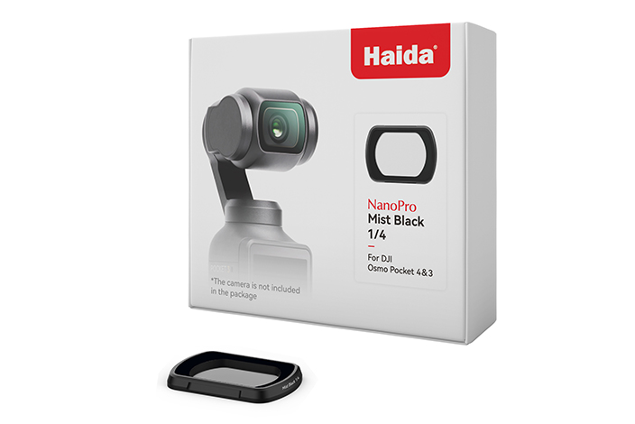 Kính lọc Haida NanoPro Magnetic Mist Black 1/4 Filter for DJI Osmo Pocket 3 | Chính hãng | Fullvat