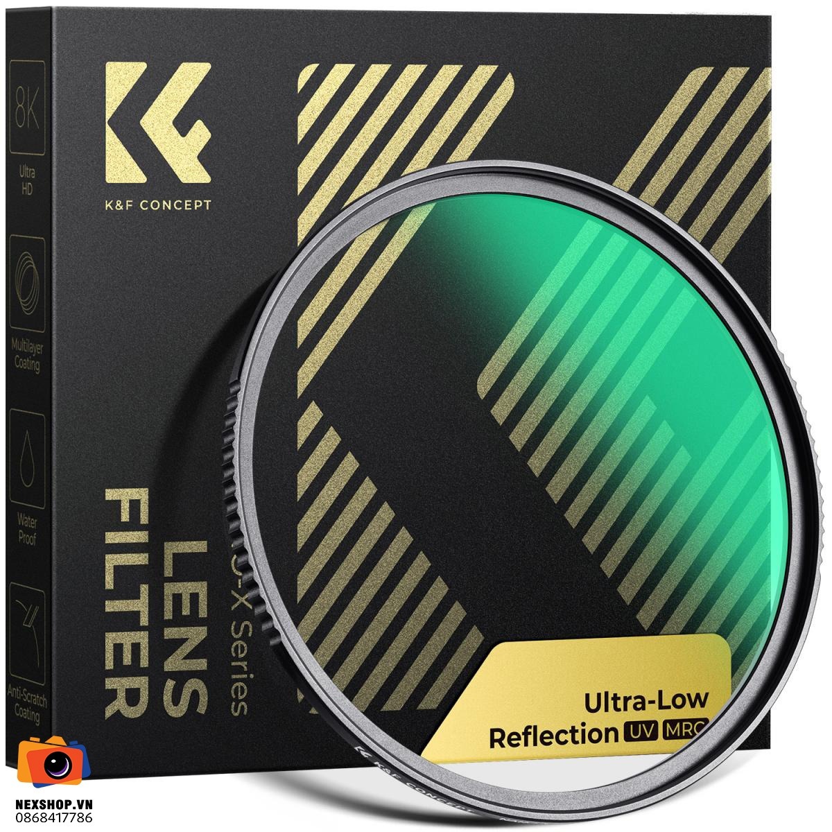 Kính lọc KNF Concept Nano X Ultra-low Reflection UV | 55mm