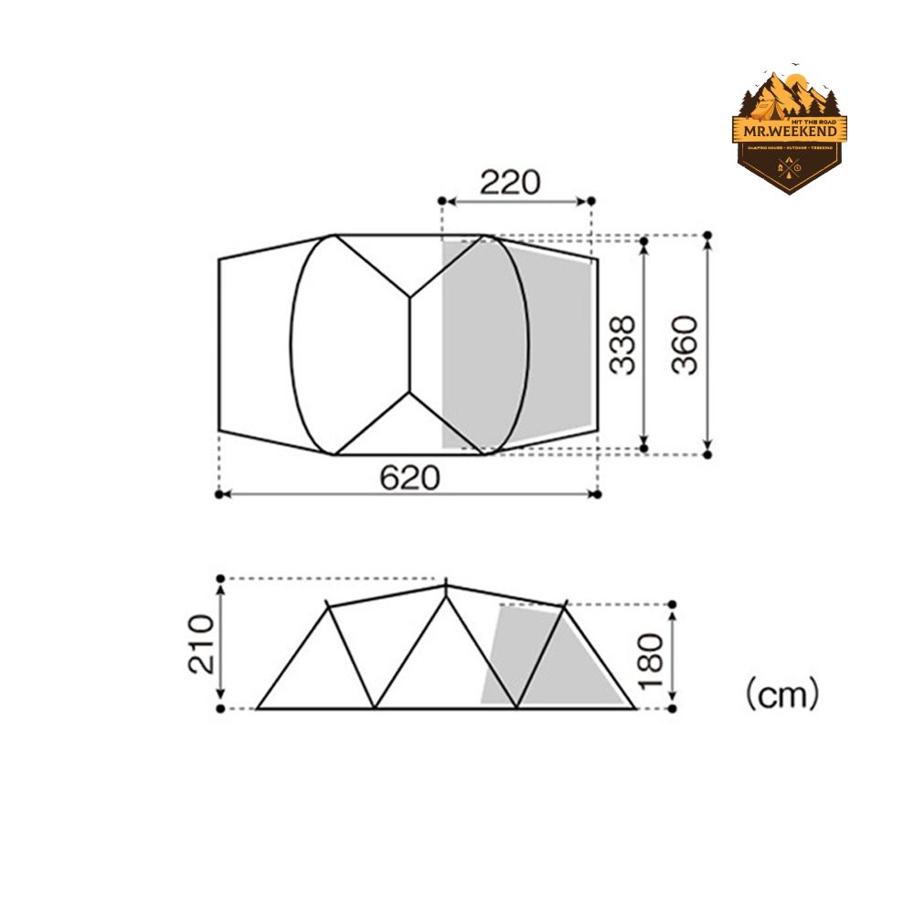 Lều Snow Peak Land Nest Shelter , TP-259 | Chính hãng
