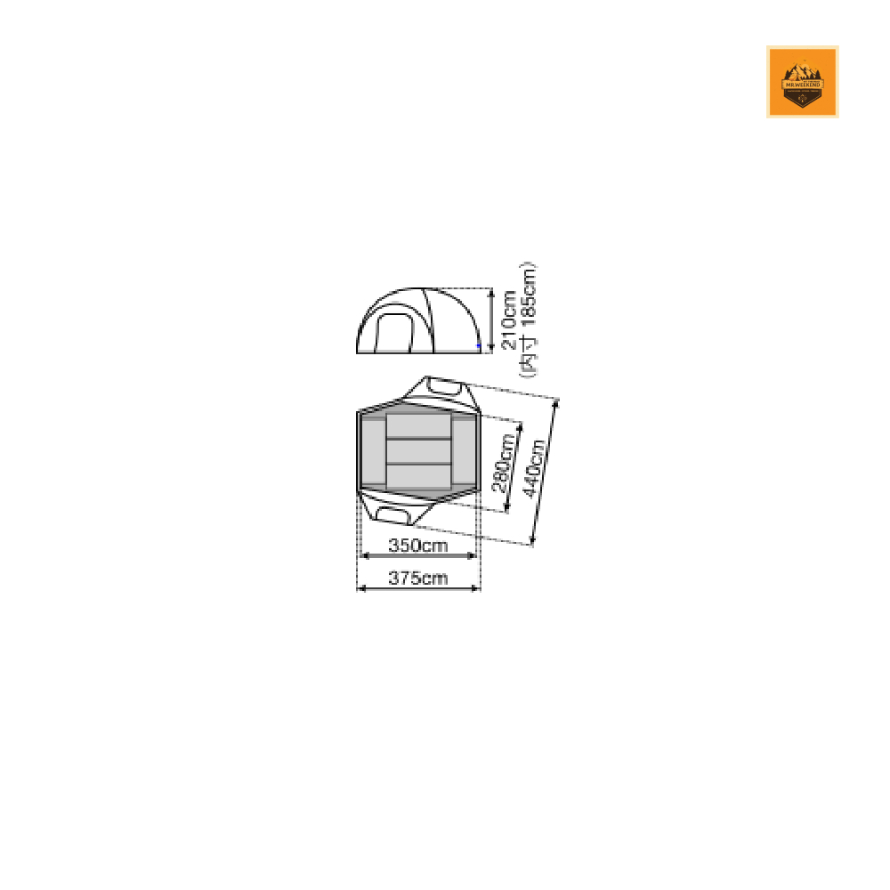 Lều Snow peak Amenity Dome Elfield, AD-020 | Chính hãng