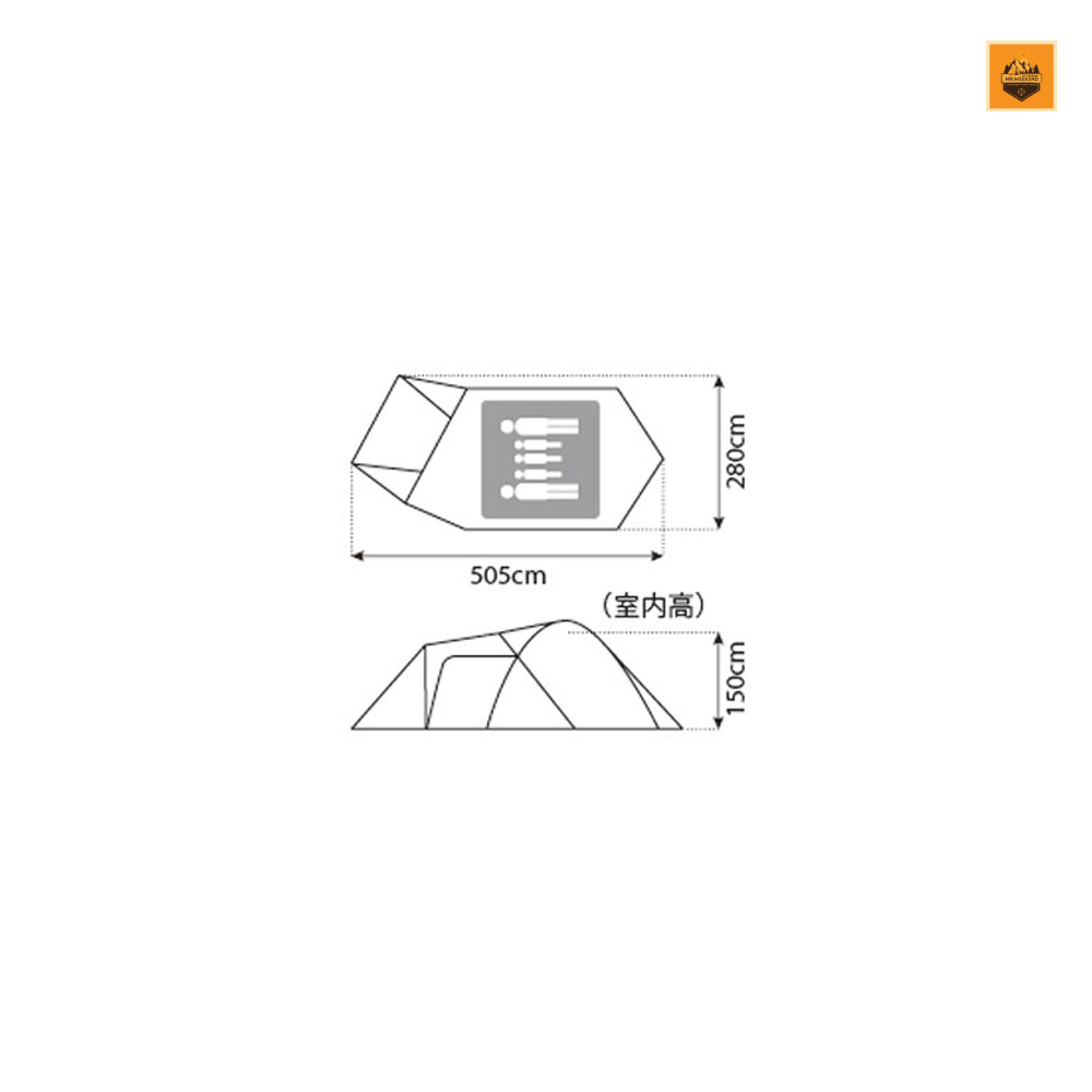 Lều Snow peak Amenity Dome M, SDE-001RH | Chính hãng