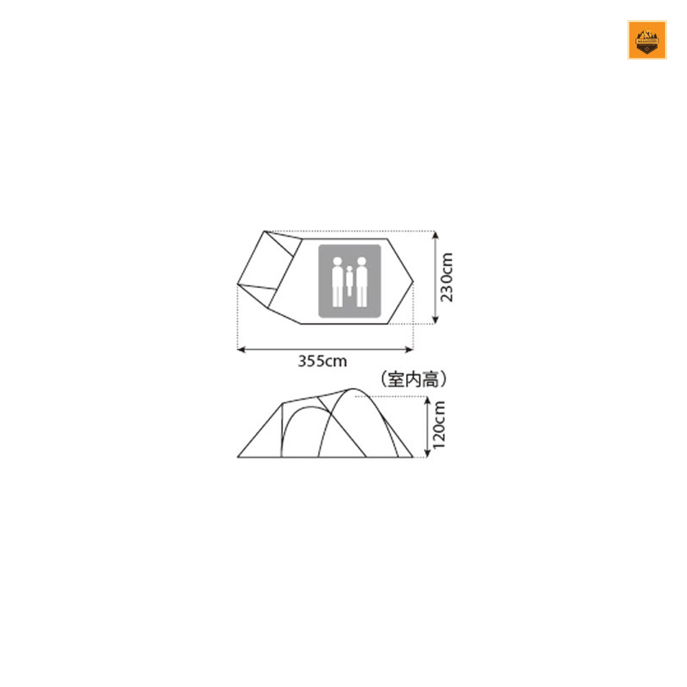 Lều Snow peak Amenity Dome S, SDE-002RH | Chính hãng
