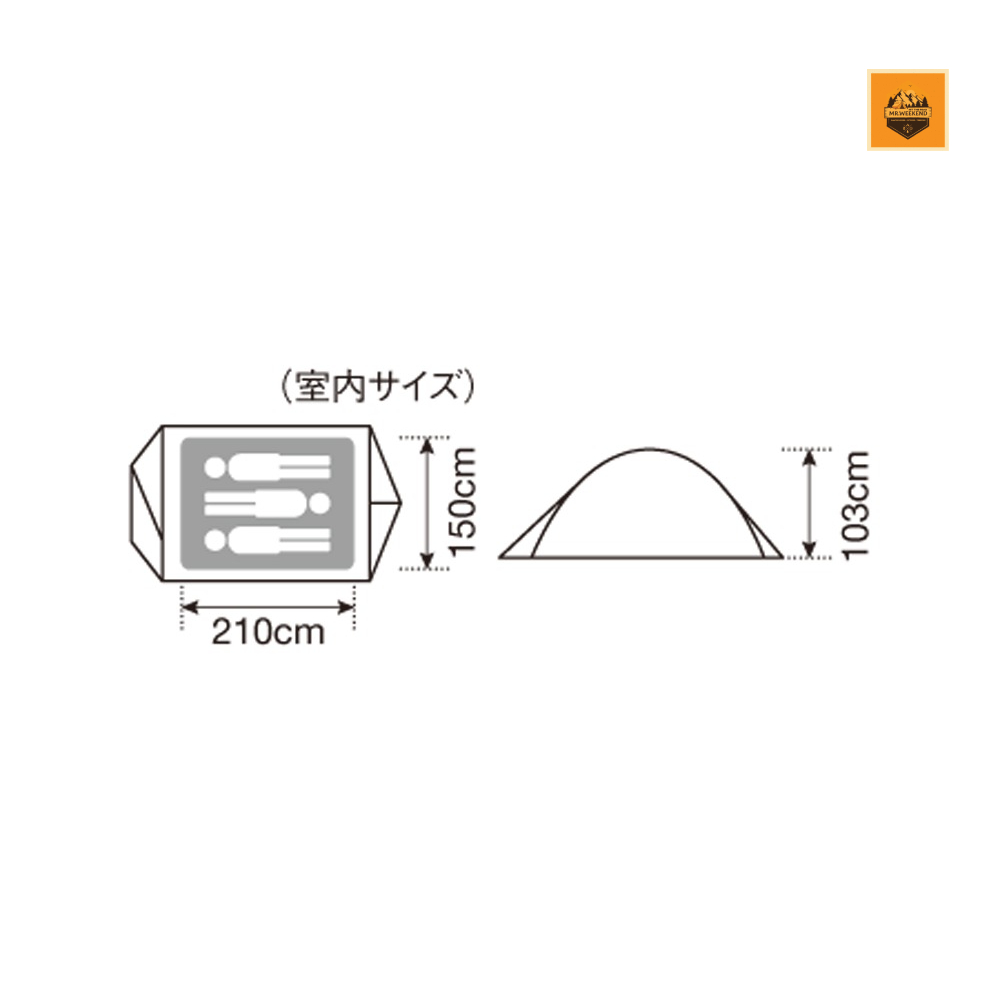 Lều Snow peak Far Pro.air 3, SSD-703 | Chính hãng