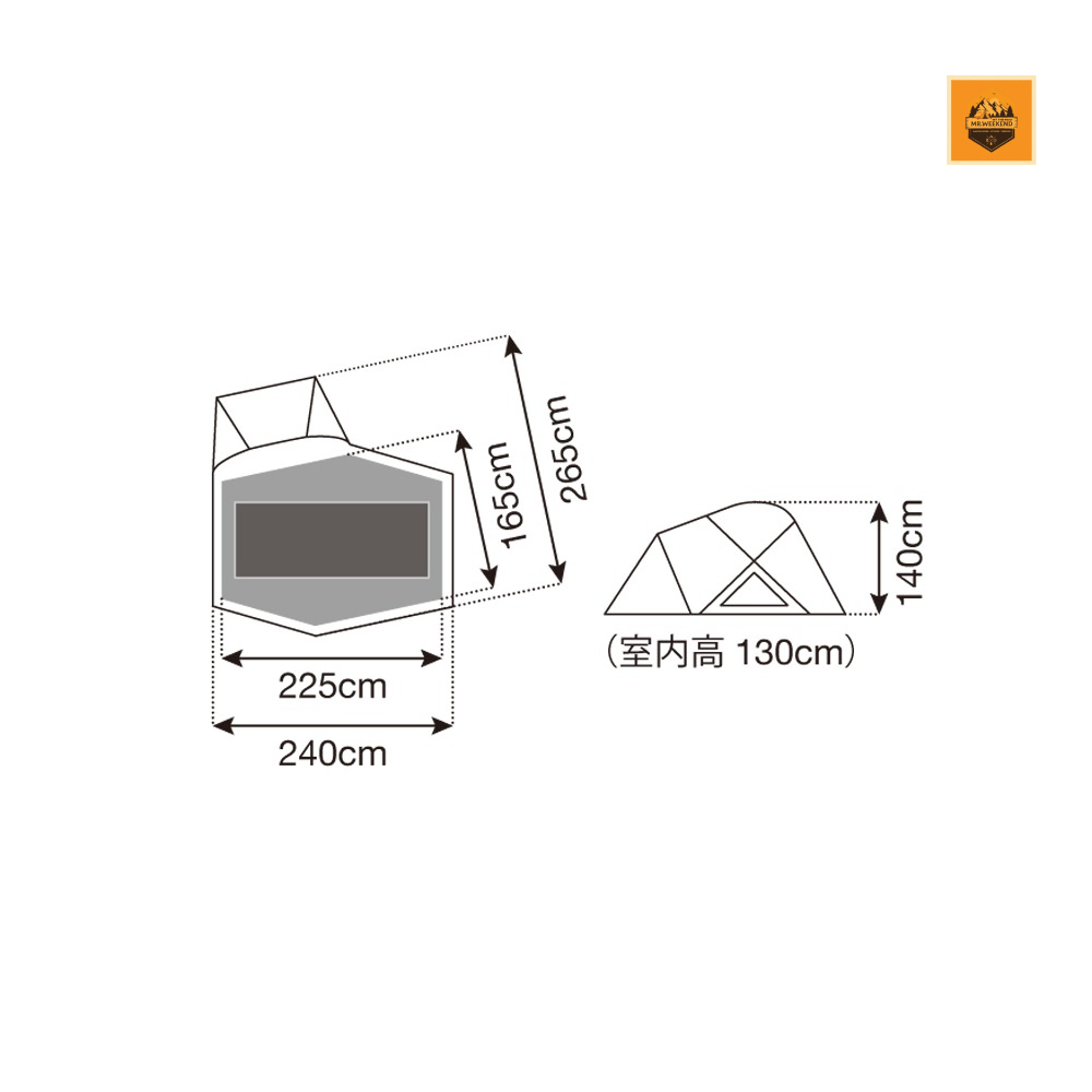 Lều Snow peak Land Breeze Pro.1, SD-641 | Chính hãng