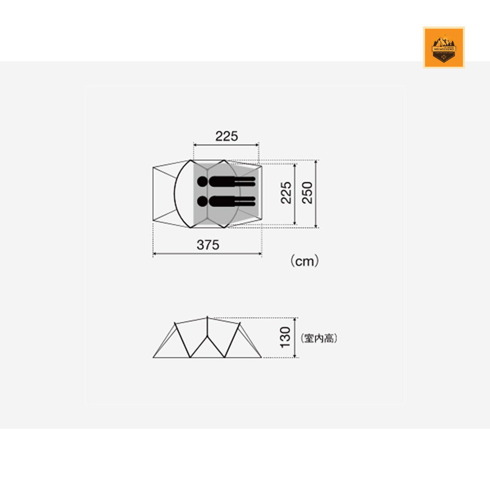 Lều Snow peak Land Nest Dome S, SDE-259 | Chính hãng