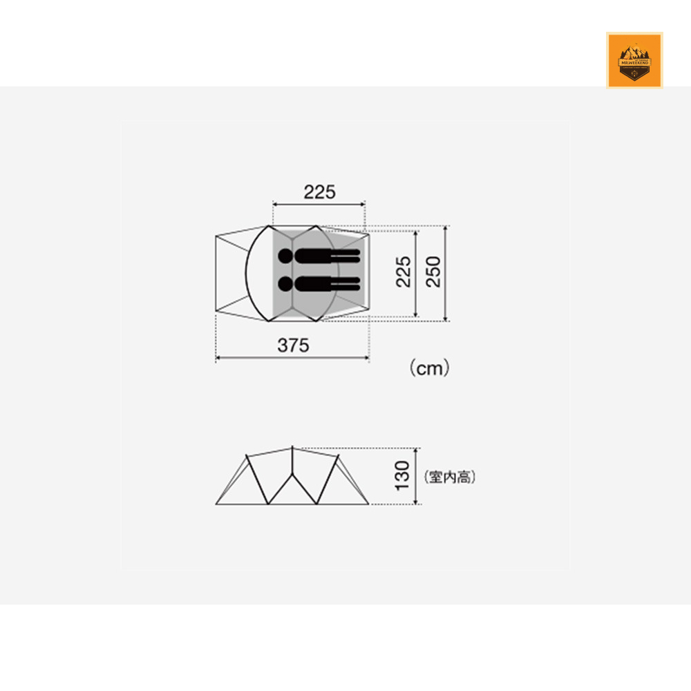 Lều Snow peak Land nest S Tent Tarp, SET-259 | Chính hãng