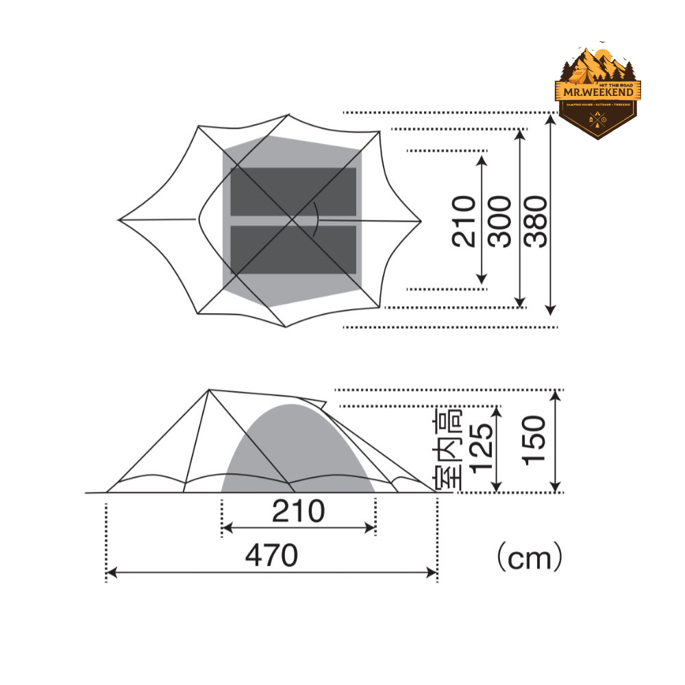Lều Snow peak Winsel 2 , SD-828 | Chính hãng