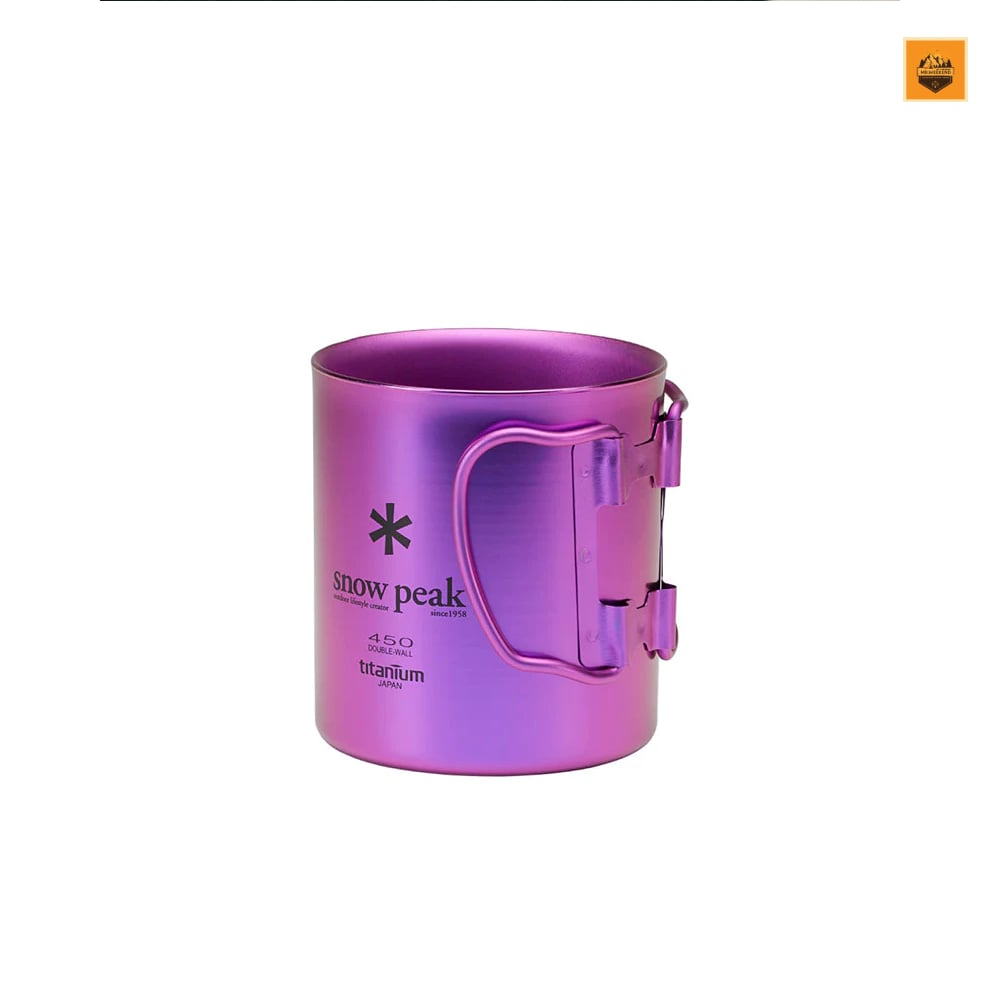 Ly Snow Peak Titanium Double Wall Colored Cup 450ml, MG-053 | Chính hãng