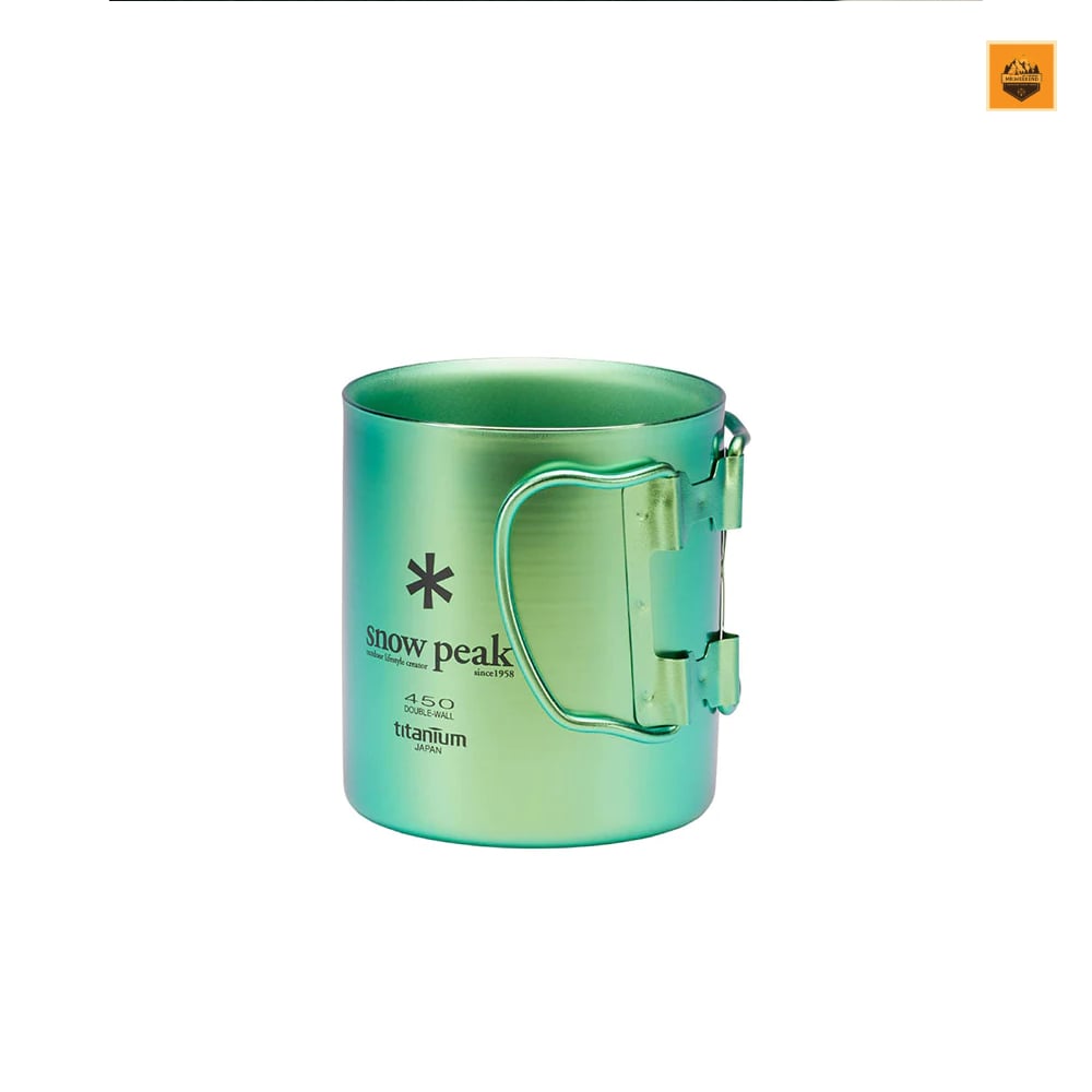 Ly Snow Peak Titanium Double Wall Colored Cup 450ml, MG-053 | Chính hãng