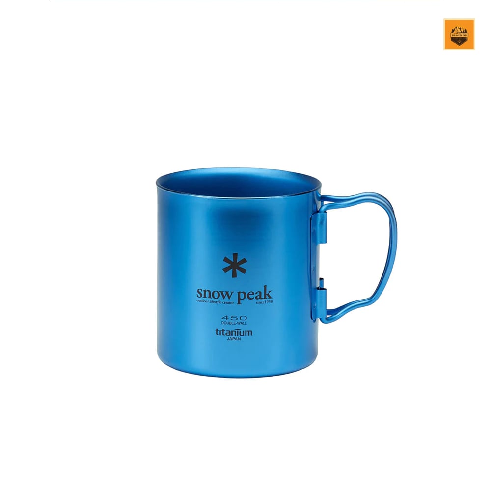 Ly Snow Peak Titanium Double Wall Colored Cup 450ml, MG-053 | Chính hãng