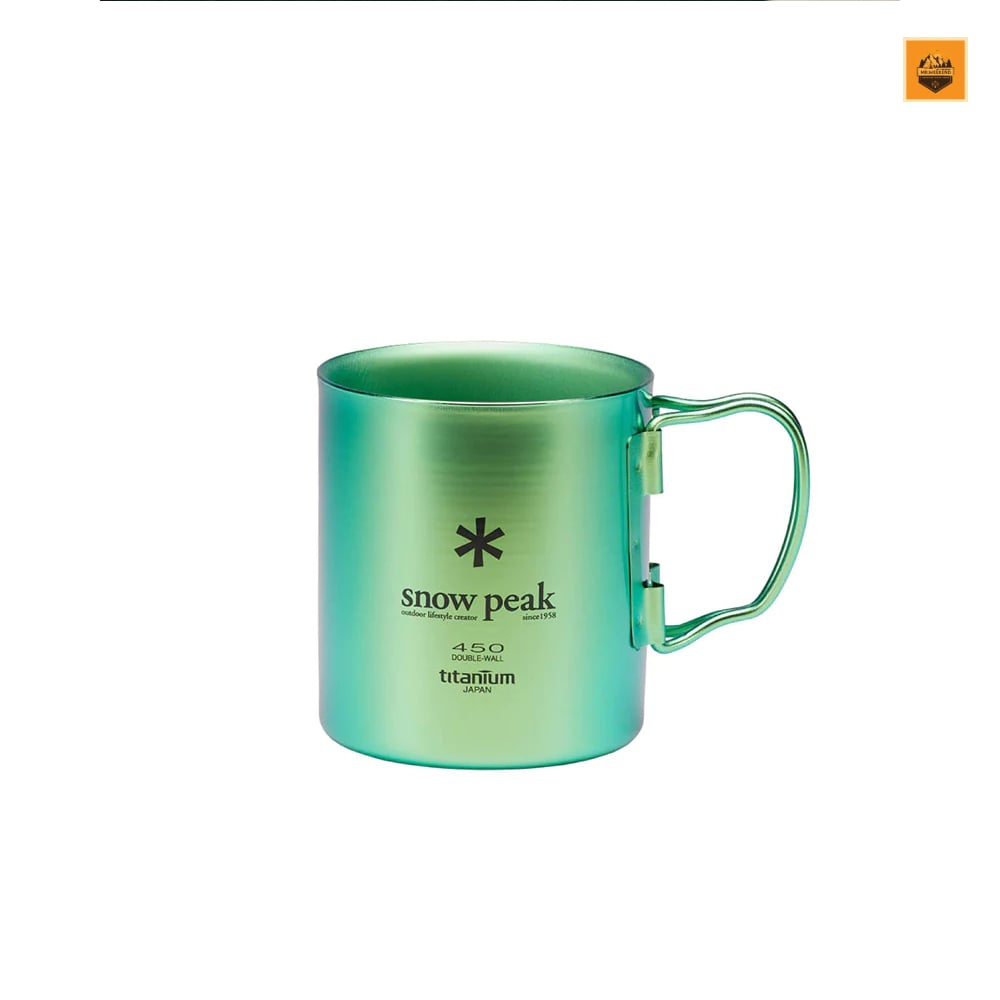 Ly Snow Peak Titanium Double Wall Colored Cup 450ml, MG-053 | Chính hãng