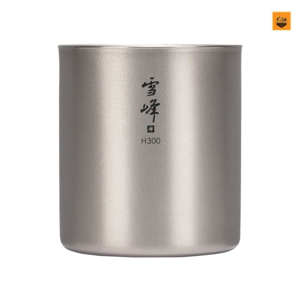 Ly Snow peak Ti-Double H300 Stacking Mug, TW-123 | Chính hãng