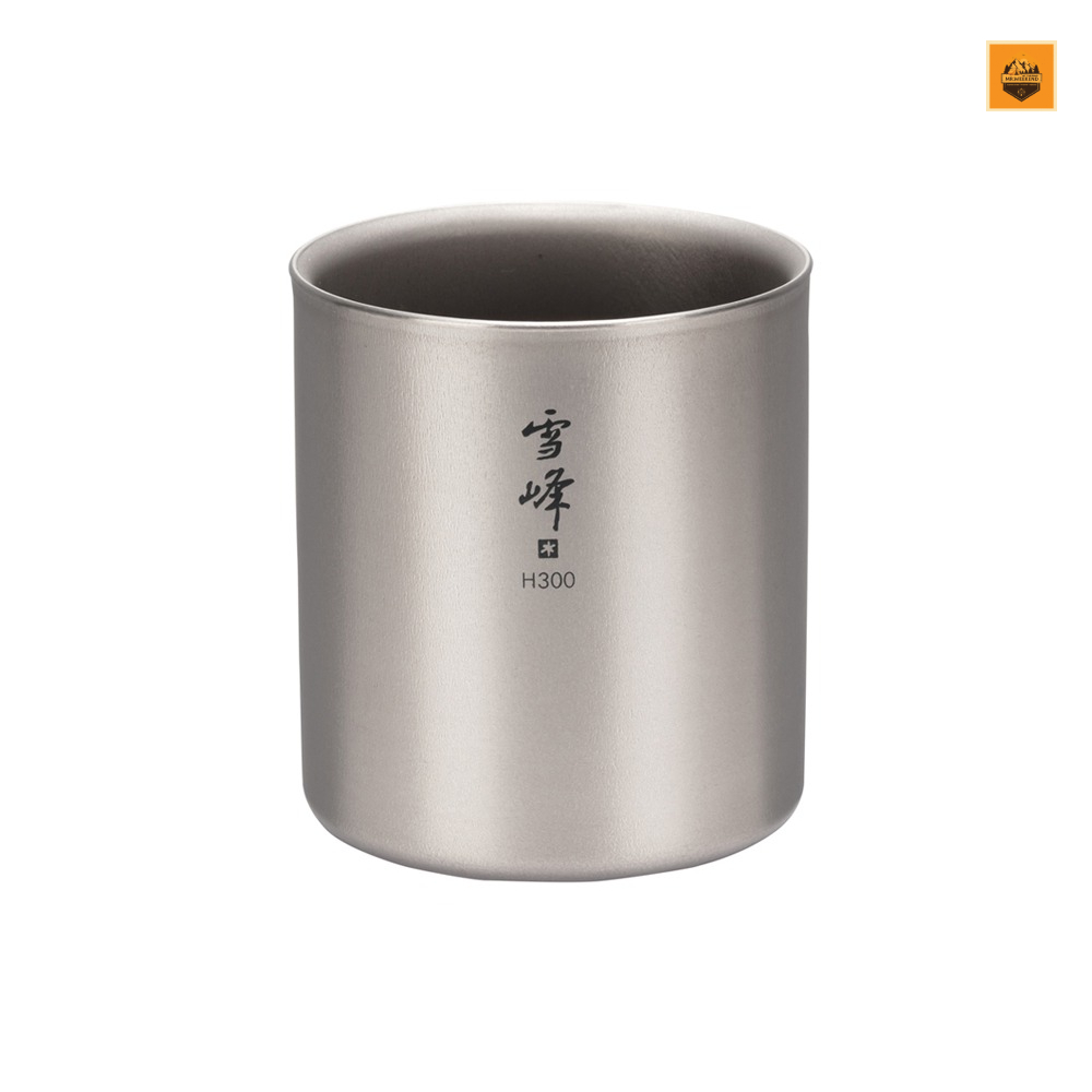 Ly Snow peak Ti-Double H300 Stacking Mug, TW-123 | Chính hãng