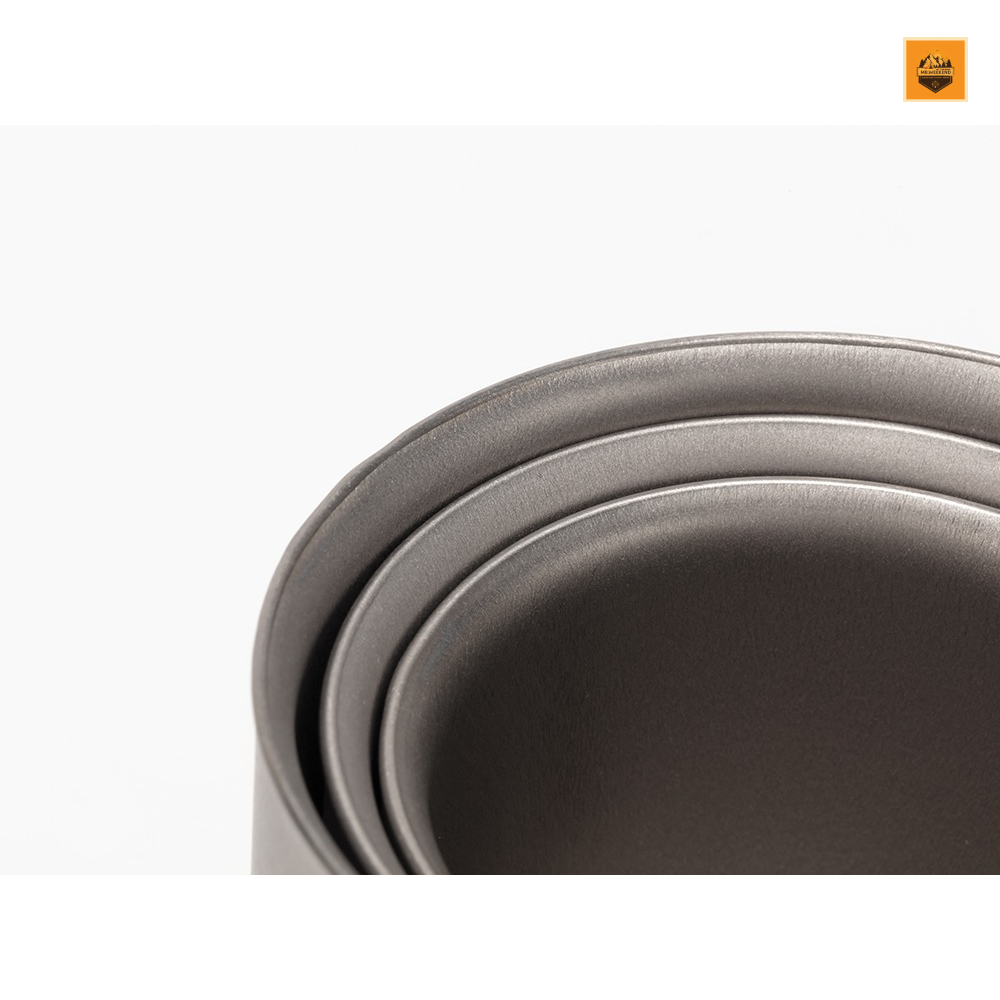 Ly Snow peak Ti-Double H450 Stacking Mug, TW-122 | Chính hãng