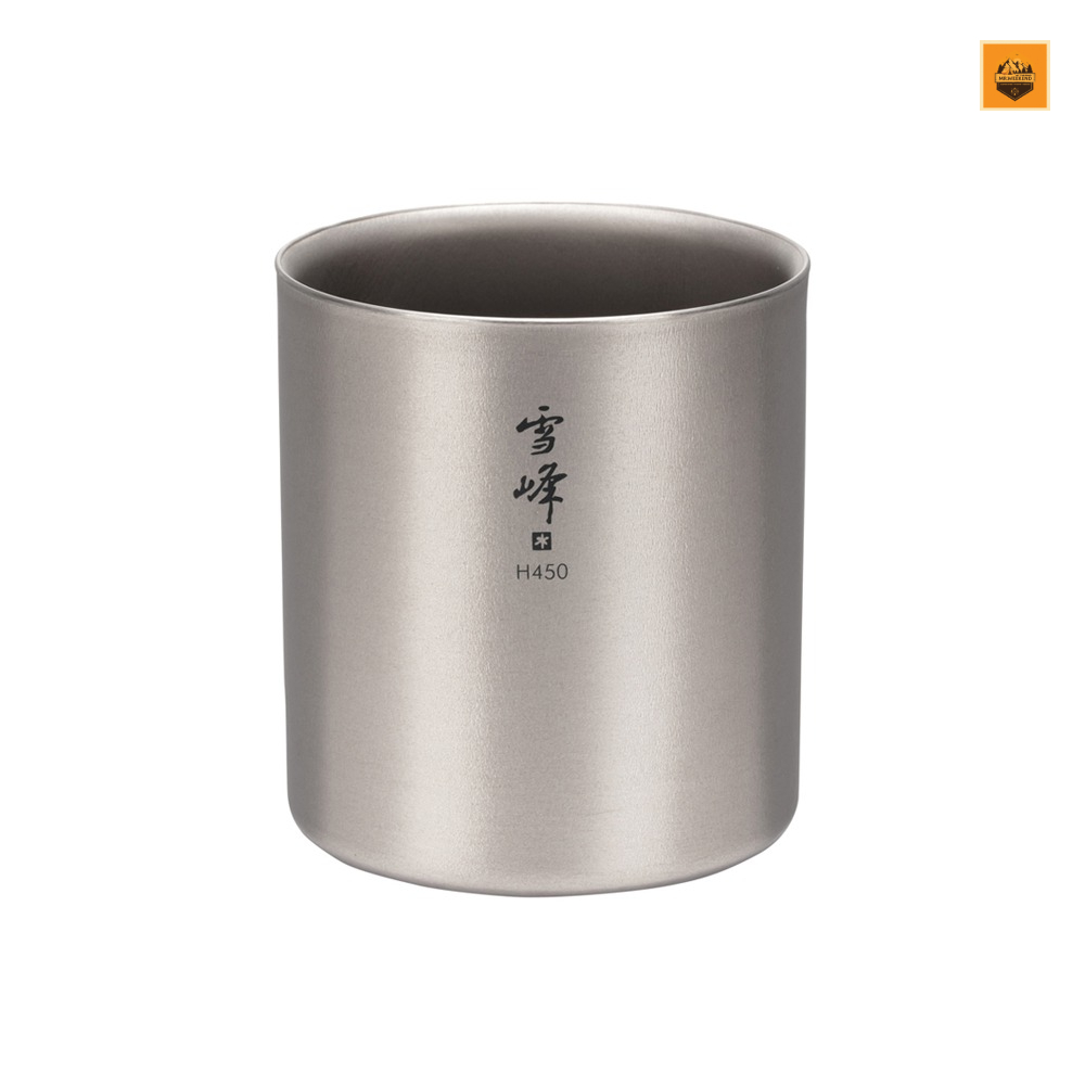 Ly Snow peak Ti-Double H450 Stacking Mug, TW-122 | Chính hãng