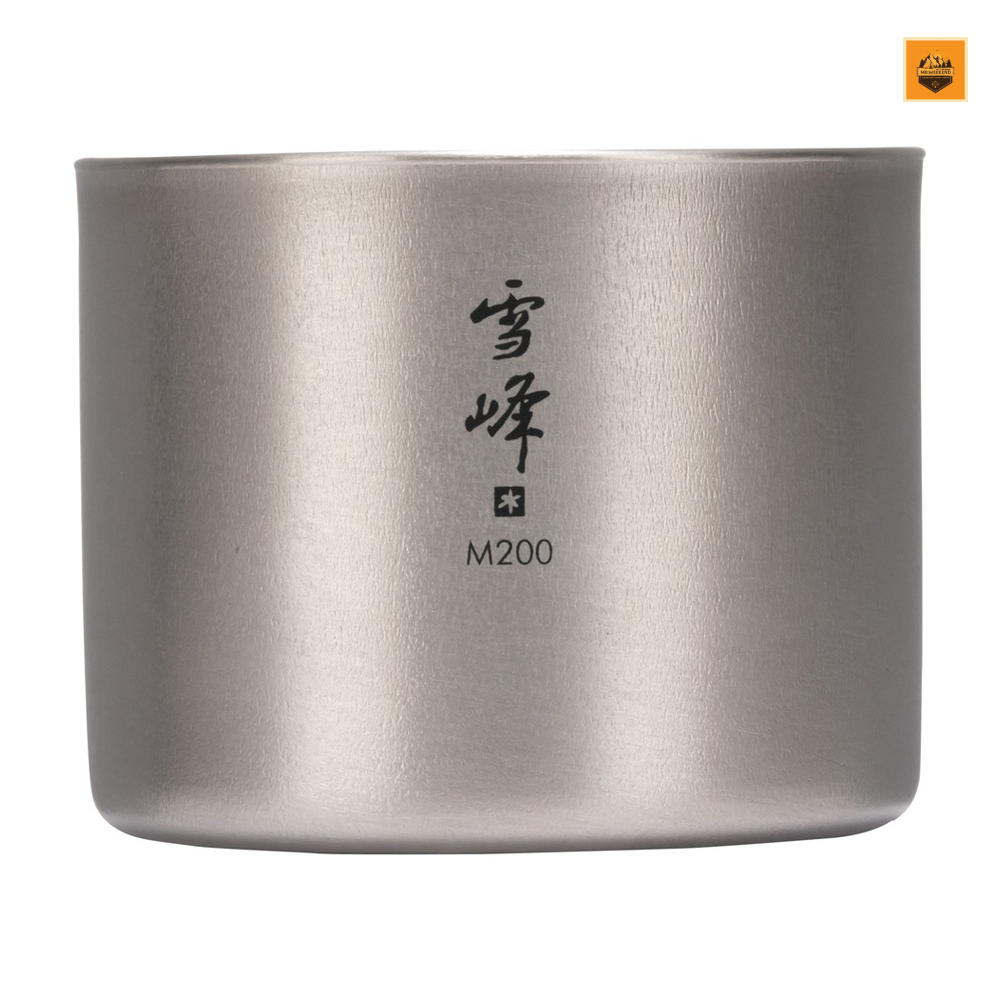 Ly Snow peak Ti-Double M200 Stacking Mug, TW-128 | Chính hãng