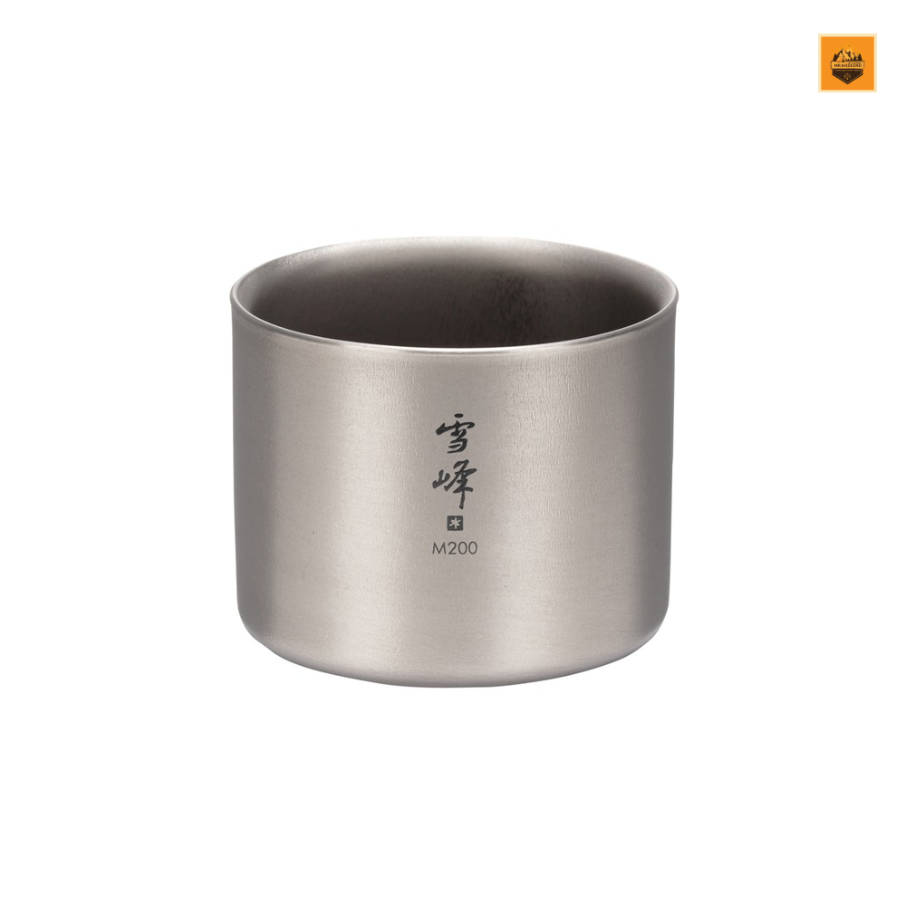 Ly Snow peak Ti-Double M200 Stacking Mug, TW-128 | Chính hãng