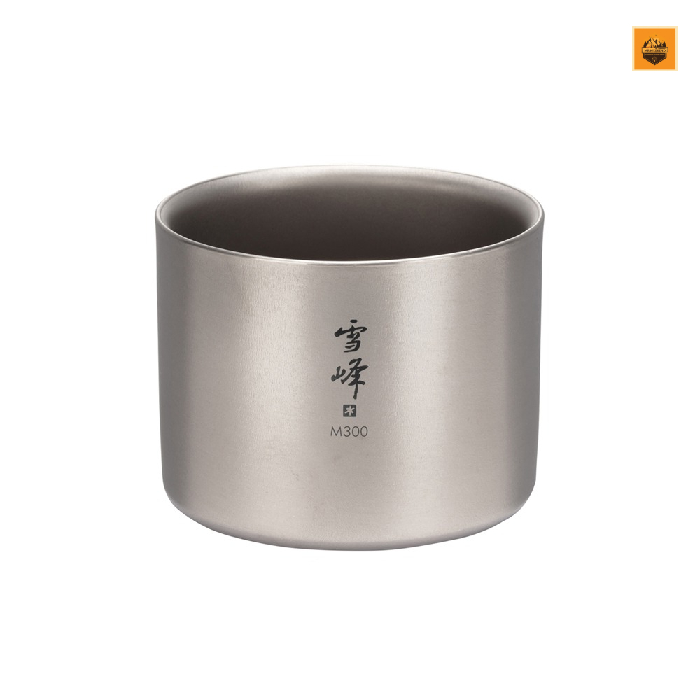 Ly Snow peak Ti-Double M300 Stacking Mug, TW-127 | Chính hãng