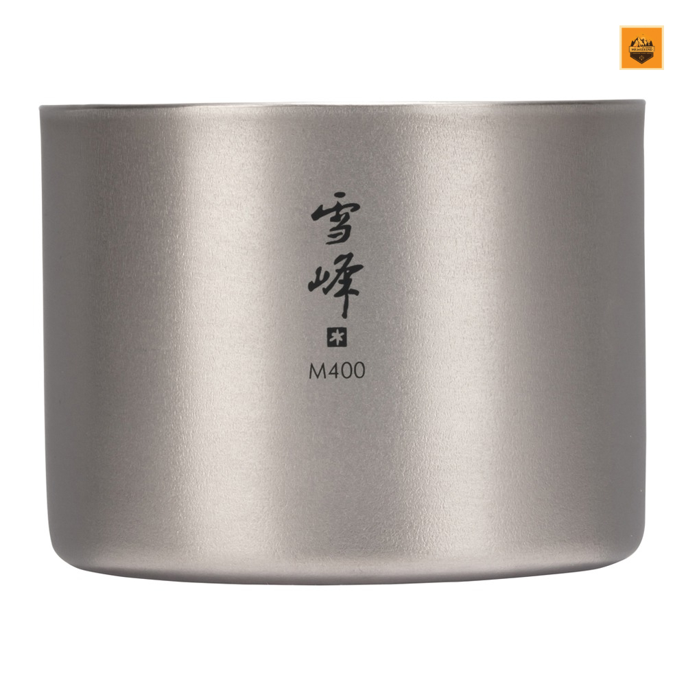 Ly Snow peak Ti-Double M400 Stacking Mug, TW-126 | Chính hãng