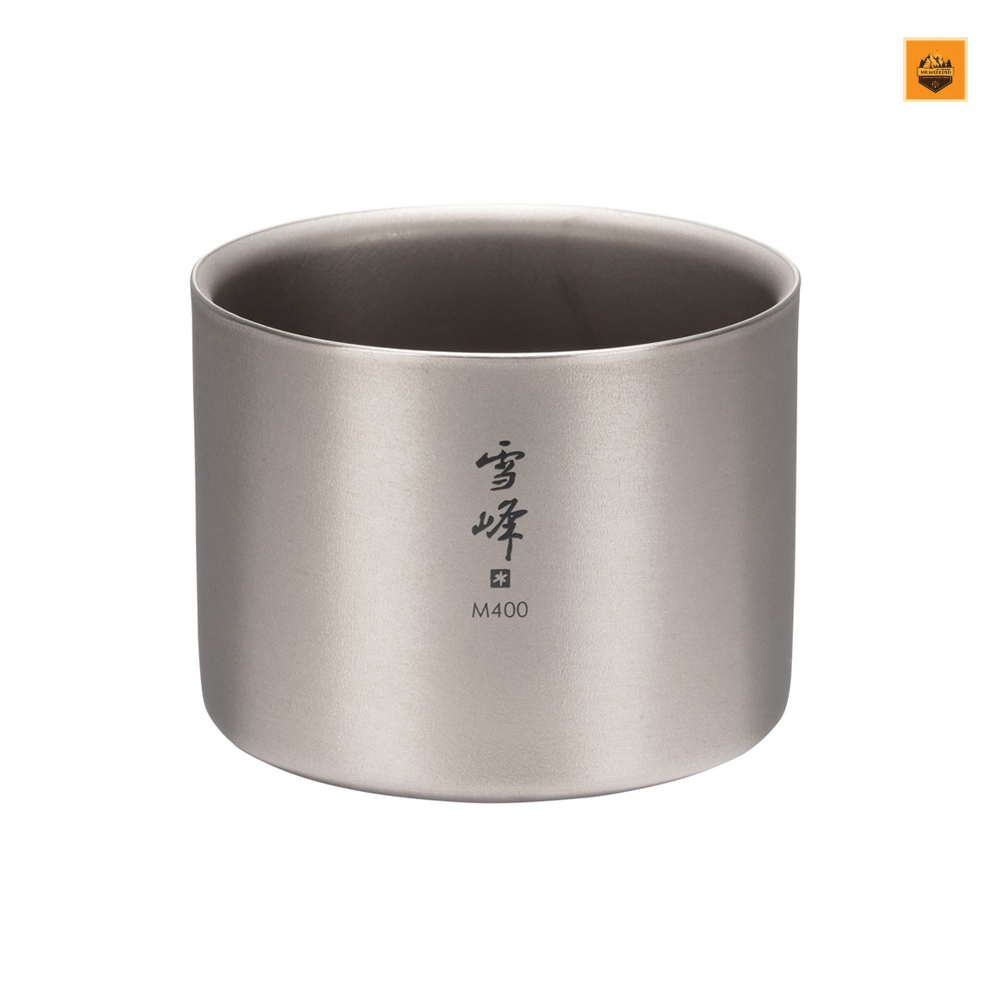Ly Snow peak Ti-Double M400 Stacking Mug, TW-126 | Chính hãng