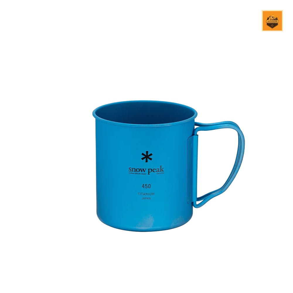 Ly Snow peak Ti-Single 450ml Anodized Cup, MG-043 | Chính hãng