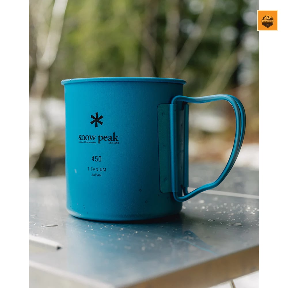 Ly Snow peak Ti-Single 450ml Anodized Cup, MG-043 | Chính hãng