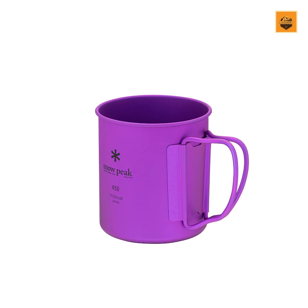 Ly Snow peak Ti-Single 450ml Anodized Cup, MG-043 | Chính hãng