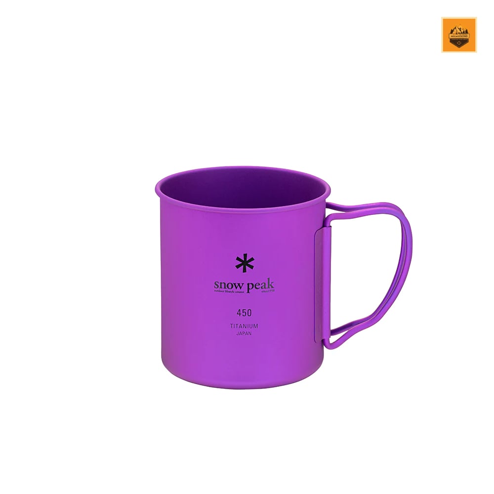 Ly Snow peak Ti-Single 450ml Anodized Cup, MG-043 | Chính hãng